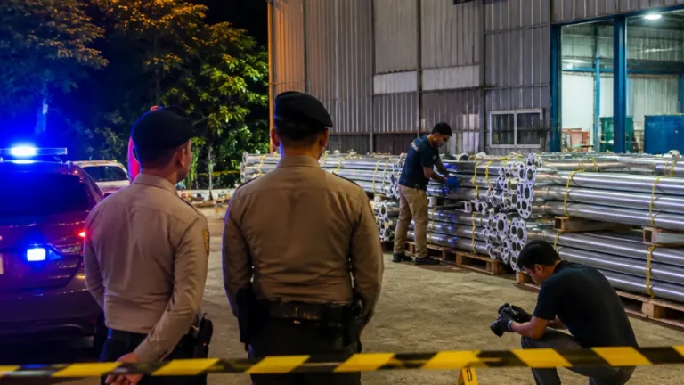 Polres Tangkap Karyawan Tersangka Curi 260 Tiang WiFi di Lubuklinggau
