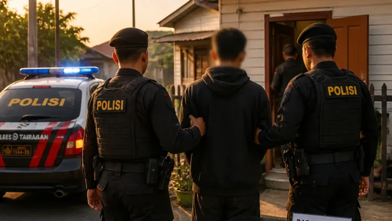 Polres Tarakan Gerebek Rumah di Tarakan Barat, 21 Bungkus Diduga Sabu Diamankan