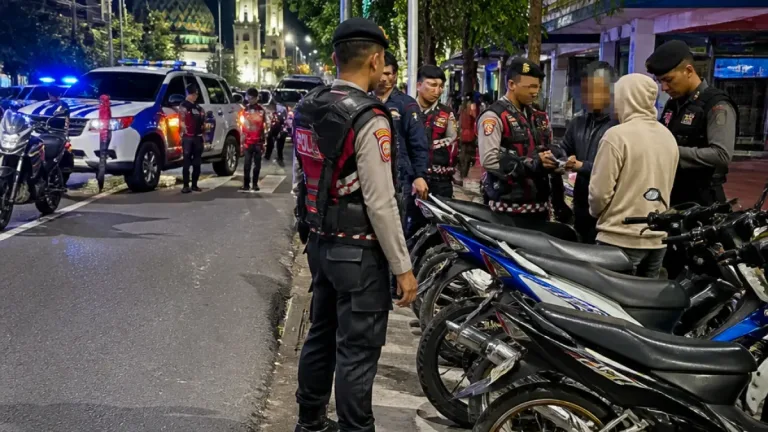 Polres Tebing Tinggi Gelar Patroli Skala Besar, Jaring 34 Motor Knalpot Brong