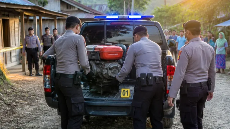 Polres: Tim URC Amankan Terduga Pelaku Pencurian Mesin Diesel di Mamuju Tengah