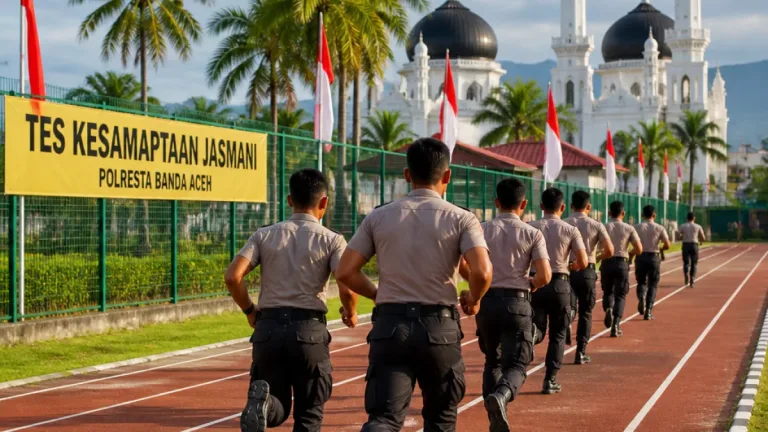 Polresta Banda Aceh Tekankan Pentingnya Tes Kesamaptaan Jasmani untuk Persiapan Tugas