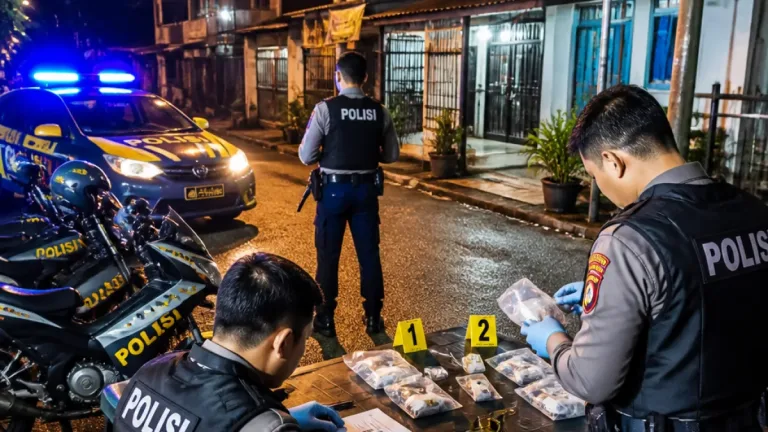 Polresta Bandar Lampung Bongkar Jaringan Sabu, Lima Tersangka Diamankan dan Satu DPO