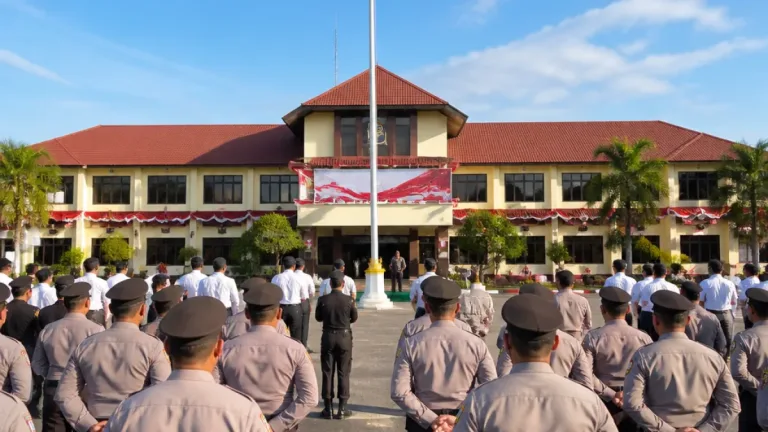 Polresta Cilacap Gelar Upacara HUT ke-81 RI, Tekankan Semangat Pengabdian kepada Masyarakat