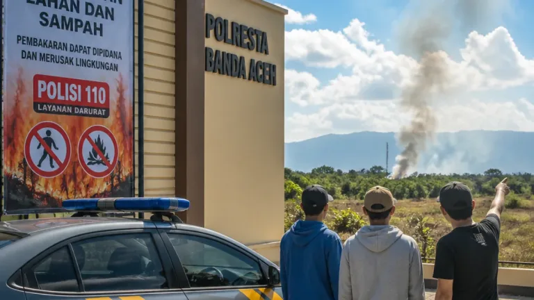 Polresta Ingatkan Warga Banda Aceh: Larangan Bakar Lahan dan Cara Melapor Karhutla