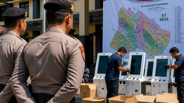 Polresta Kawal Pilkades Digital di 67 Desa, Karawang Siapkan Tahapan Transparan