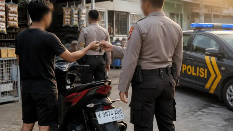 Polsek Cerme Ungkap Curanmor, Sepeda Motor Karyawan Minimarket di Gresik Dikembalikan