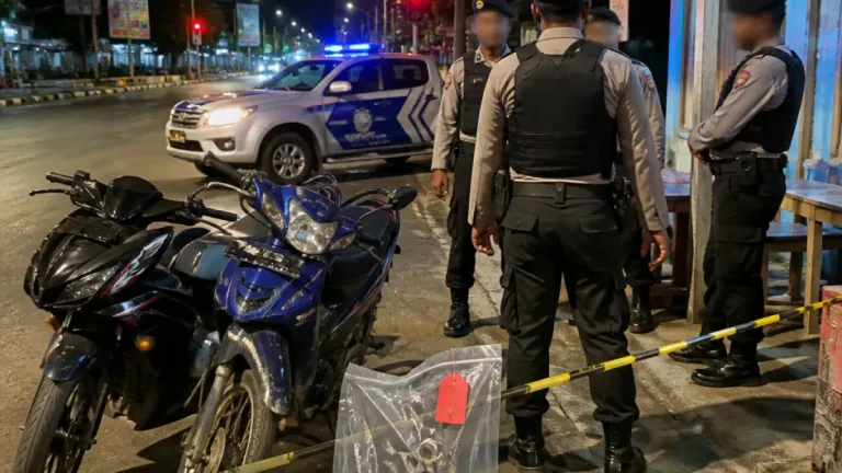 Polsek Sorong Barat Amankan Terduga Pelaku Pencurian Lima Motor di Sorong