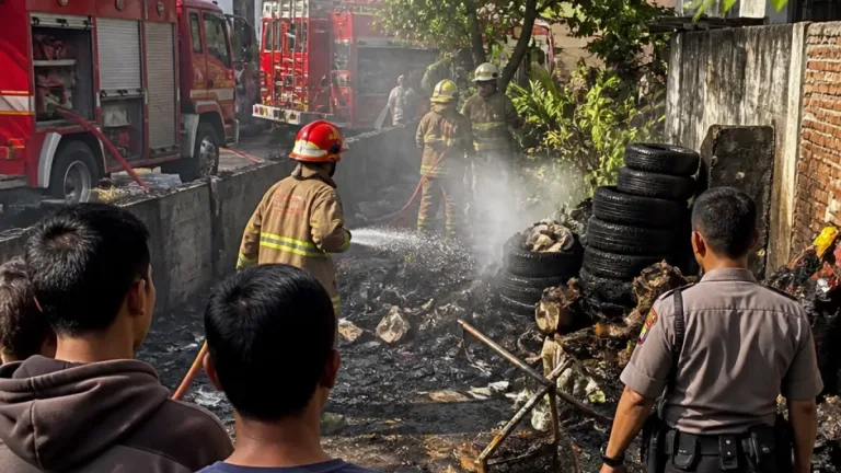 Prabumulih: Api dari Pembakaran Sampah Nyaris Meluas, Respons Damkar dan Polisi Cegah Kerusakan Lebih Besar