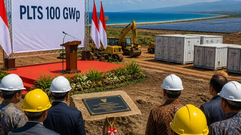 Presiden Luncurkan Program PLTS 100 GWp, Groundbreaking PLTS Gilimanuk Tandai Awal Proyek