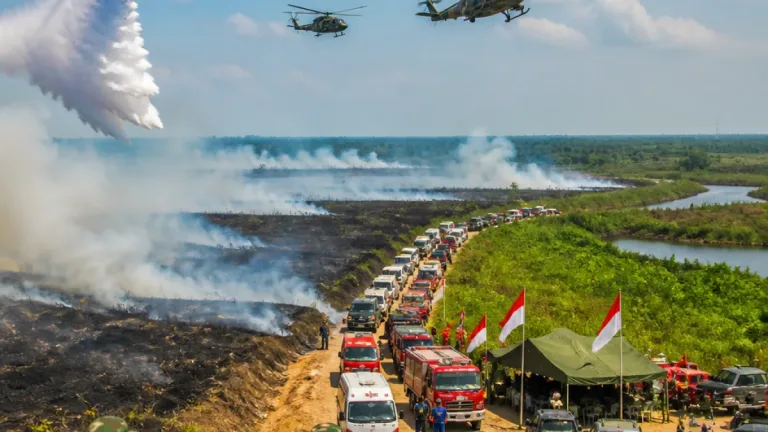 Presiden Tinjau Penanganan Karhutla Sumatra Dimulai dari Riau, Pemerintah Perkuat Operasi Darat dan Udara