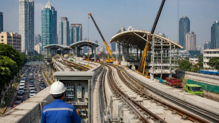Progres LRT Jakarta Fase 1B Capai 97,99% dan Ditargetkan Selesai Agustus 2026