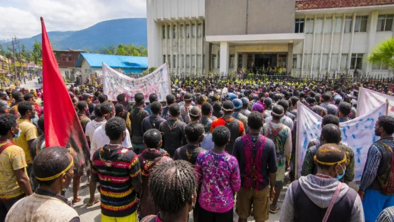 Ratusan Massa KNPB Berunjuk Rasa di Wamena, Desak PBB Tinjau Ulang Resolusi Politik Papua