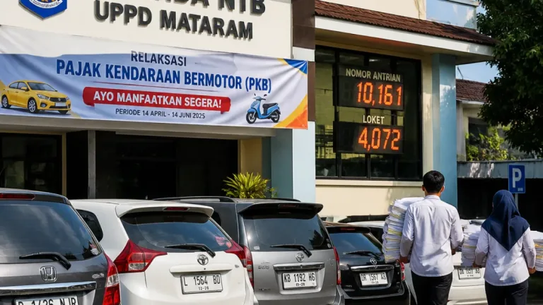Relaksasi Pajak Dorong Ribuan Mutasi, Bapenda NTB Catat 20.300 Kendaraan Luar Belum Balik Nama
