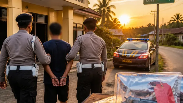 Residivis Ditetapkan Tersangka Setelah Menembak Mati Mantan Istri di Mesuji