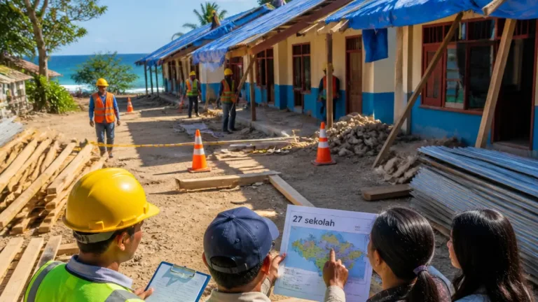 Reza Arap: Biayai Sendiri Dukungan untuk 27 Sekolah Terdampak Gempa di NTT