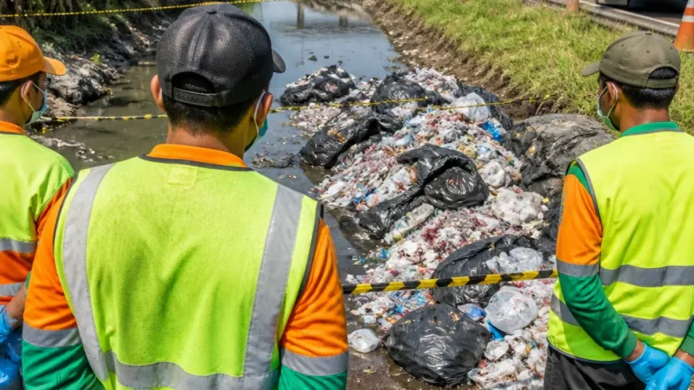 Ribuan Jarum Suntik Bekas Ditemukan di Parit Dekat Exit Tol Tambak Sumur, Sidoarjo