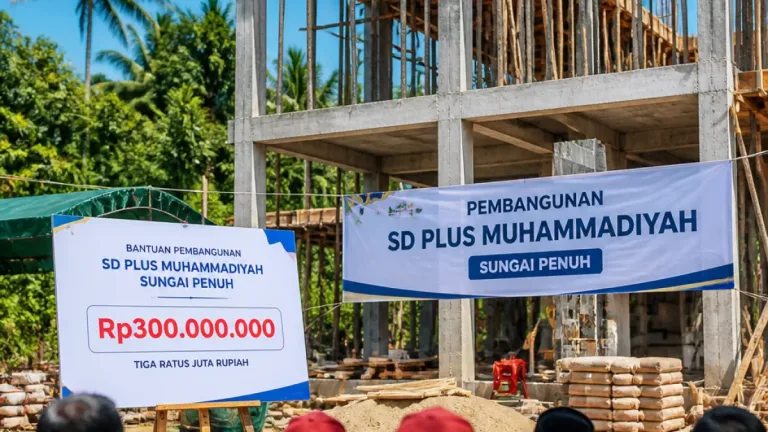Rocky Candra Serahkan Rp300 Juta untuk Pembangunan SD Plus Muhammadiyah di Sungai Penuh