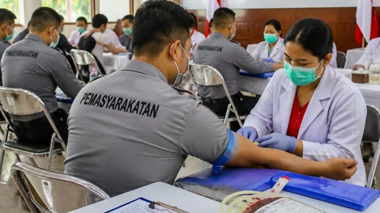Rutan Batam dan UPT Pemasyarakatan Gelar Donor Darah Bersama untuk Warga Batam
