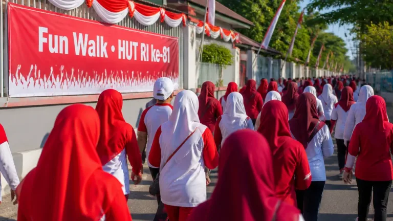 Rutan Majene dan PIPAS Gelar Fun Walk Semarakkan HUT RI ke-81 di Majene