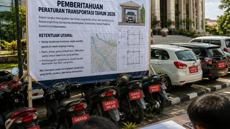 Samarinda Terapkan Perda Transportasi 2026: Garasi Wajib dan Penataan Parkir Lebih Ketat
