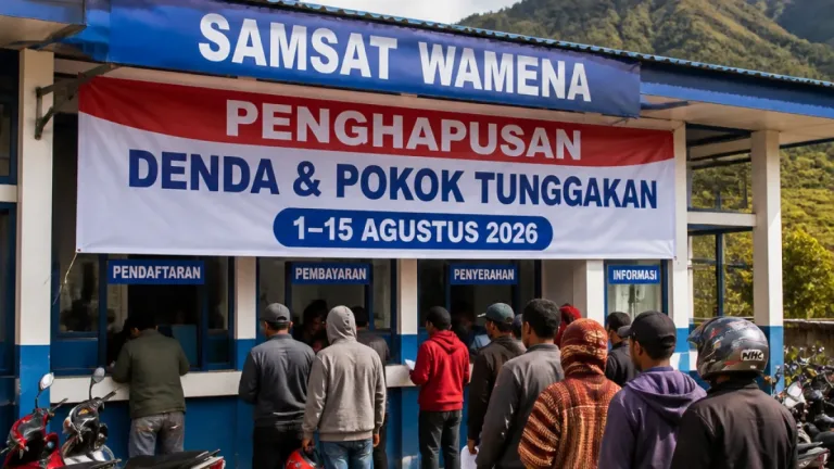 Samsat Wamena Hapus Denda dan Pokok Tunggakan, Warga Cukup Bayar Pajak Tahun Berjalan