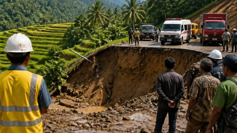 Satgas PRR Tinjau Lokasi Longsor di Padang Pariaman, Jalan Utama Terputus Total