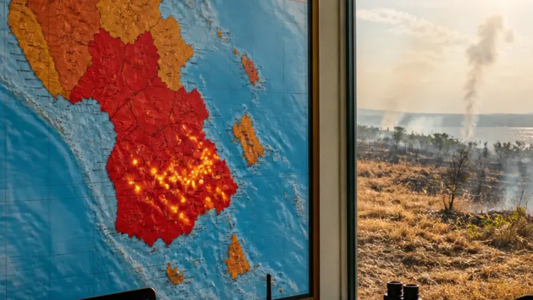 Sebagian Besar Sultra Masuk Zona Sangat Mudah Terbakar, 117 Titik Panas Terpantau