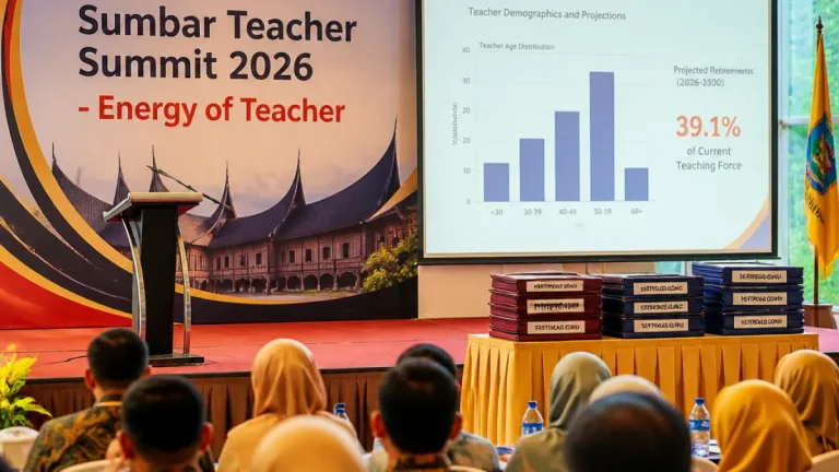 Sekitar 39,1% Guru Sumbar Diprediksi Pensiun dalam 4–5 Tahun, Tantangan Regenerasi Pendidikan