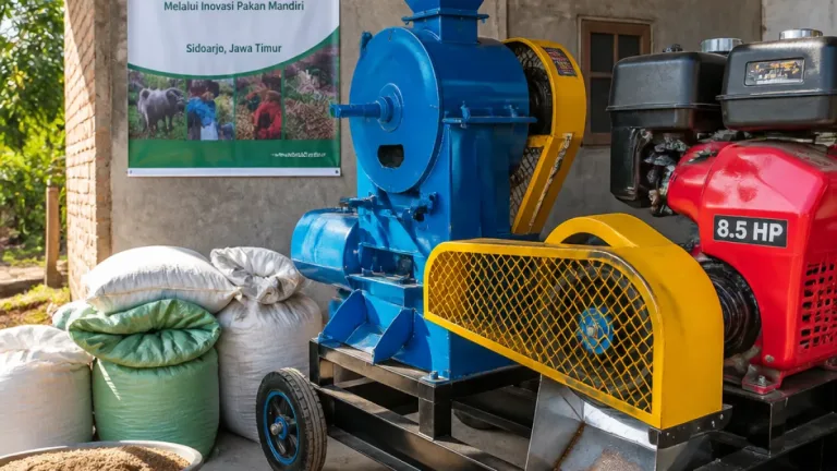 Sidoarjo: UMSIDA Kembangkan Mesin SIDECO untuk Permudah Produksi Pakan Pelet Peternak