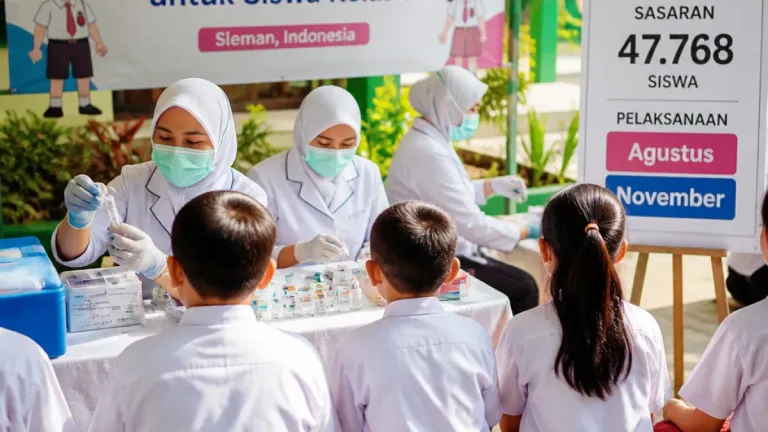 Sleman Perluas Vaksin HPV ke Anak Laki-laki dalam BIAS 2026, Sasaran 47.768 Siswa