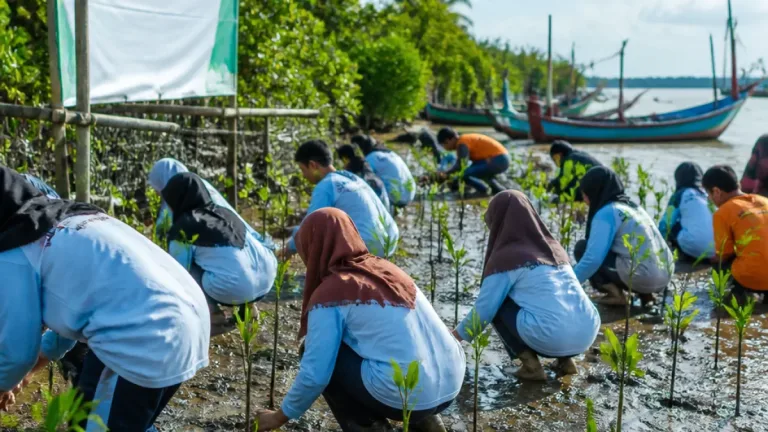 SMKN 1 Langsa Bangun Hutan Konservasi Mangrove sebagai Pusat Edukasi Lingkungan