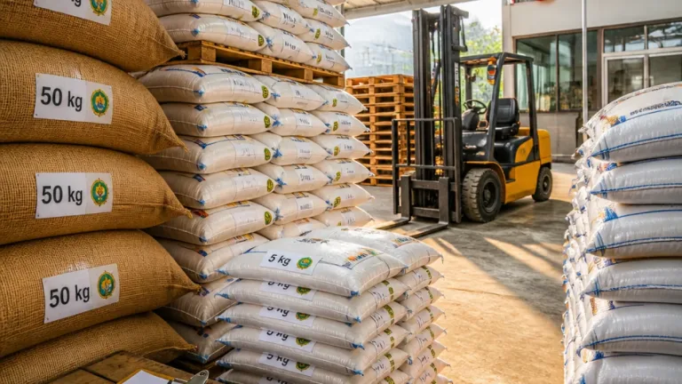 Stok Beras di Gudang Bulog Cilacap Terpantau Aman Menjelang HUT RI