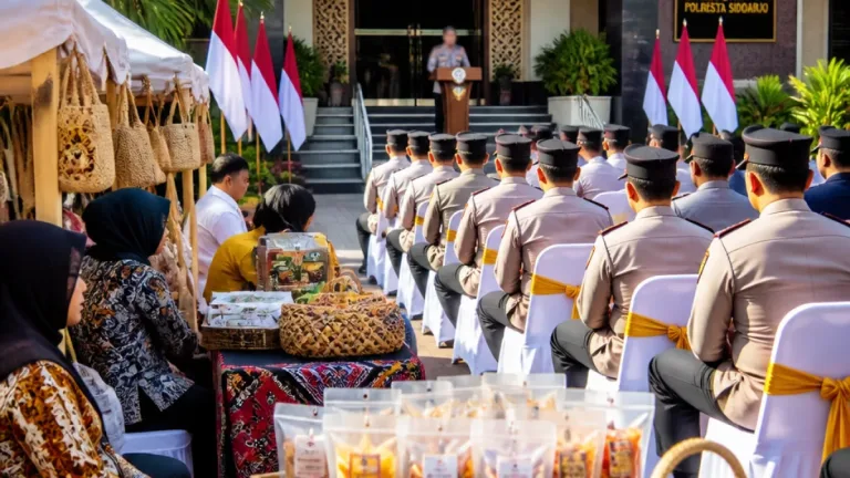 Studi Lingkungan Sespimmen Polri di Polresta Sidoarjo Bahas Kepemimpinan dan Dukungan untuk UMKM