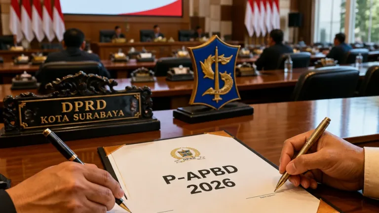Surabaya Sahkan P-APBD 2026: Anggaran Tambah Rp151,63 M untuk Pendidikan dan Banjir