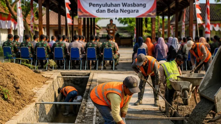Surakarta: Kodim 0735 Laksanakan Penyuluhan Wasbang dan Belneg dalam Karya Bakti Daerah