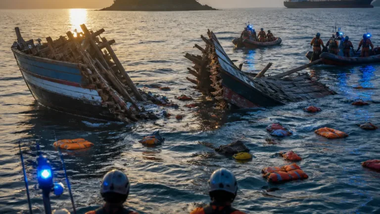 Tabrakan Laut di Perairan Pulau Pengikik: KM Putra Buluh Terbelah, Empat Nelayan Hilang
