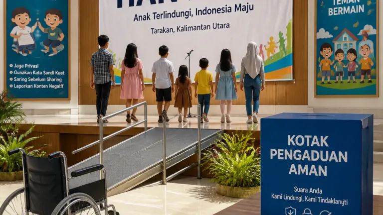 Tarakan Rayakan HAN ke-42: Anak Sampaikan Aspirasi soal Perlindungan dan Ruang Digital