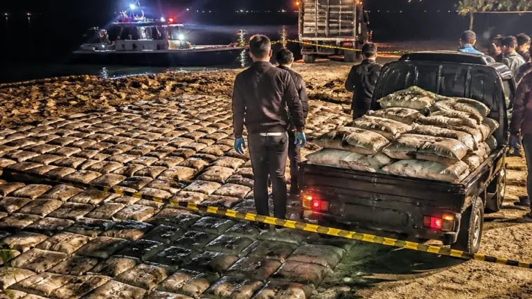 Tim Gabungan Gagalkan Penyelundupan Sekitar 7 Ton Pasir Timah di Belitung