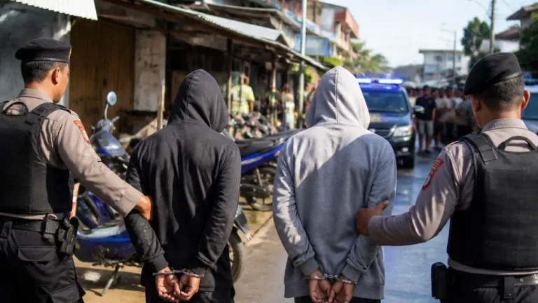 Tim Mangewang Polresta Sorong Kota Tangkap Dua Terduga Pelaku Pengeroyokan di Jalan Pendidikan