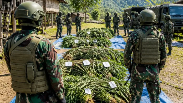 TNI Sita 21.400 Batang Ganja di Yahukimo, Diduga Terkait Kelompok OPM
