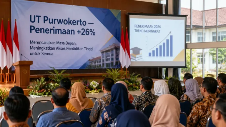 UT Purwokerto Catat Kenaikan Penerimaan 26% dan Siapkan Strategi Hadapi Goals 2027