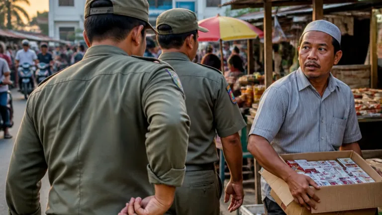 Video Viral: Dua Oknum Satpol PP Aceh Utara Diduga Mengambil Rokok Saat Razia