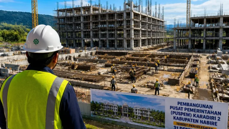 Wagub Sidak ke Proyek Puspem Karadiri 2, Pekerjaan di Nabire Ditargetkan Tuntas 31 Desember 2026