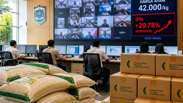 Wali Kota Binjai Ikuti Rakor Inflasi, Fokus Jaga Stok dan Harga Pangan