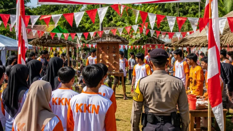 Warga Bima dan Mahasiswa KKN UM Gelar Pesta Rakyat Semarakkan HUT ke-81 di Doridungga