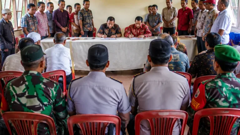 Warga Desa Tonom dan Ibolian di Dumoga Sepakati Akhir Konflik, Aparat Janji Pantau Pascahdamai