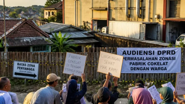 Warga Kompleks Melong Tolak Pabrik Cokelat, Perusahaan Bela Diri dan Bahas Buffer Zone di Cimahi