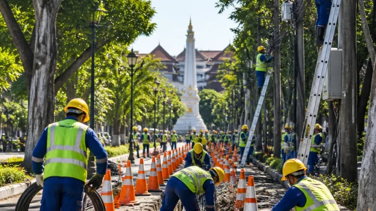 Yogyakarta Dipilih Jadi Pilot Project Penataan Kabel Optik Nasional untuk Lindungi Kawasan Sumbu Filosofi