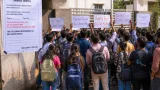 Ahmedabad students protest after worms in food, lizard found in Samras Hostel water
