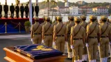 Amit Shah presents President’s Colour to Goa Police in Panaji